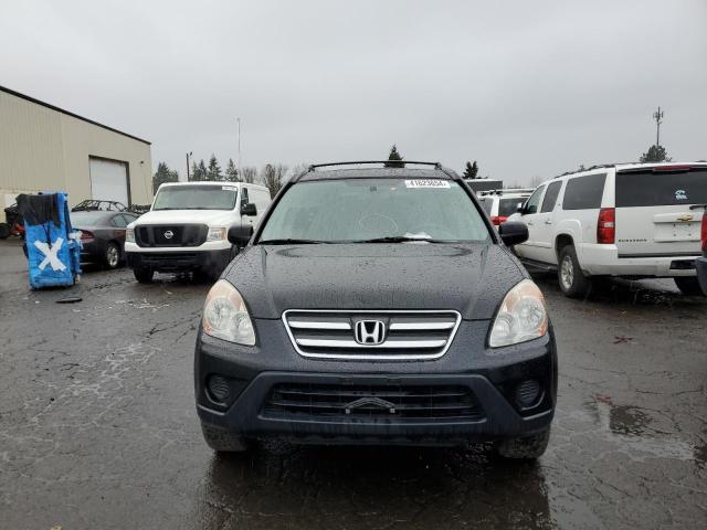 JHLRD78906C011579 - 2006 HONDA CR-V SE BLACK photo 5