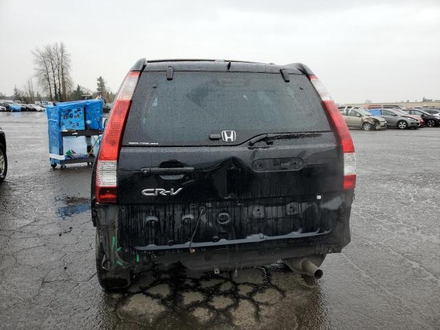 JHLRD78906C011579 - 2006 HONDA CR-V SE BLACK photo 6