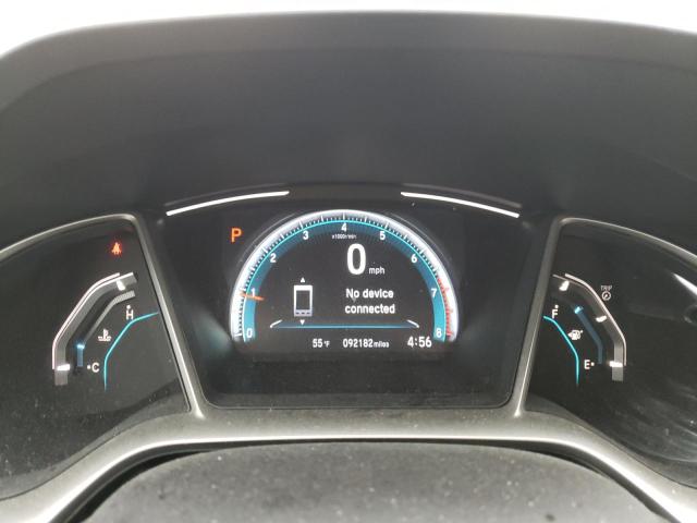 19XFC2F72HE065811 - 2017 HONDA CIVIC EX WHITE photo 9