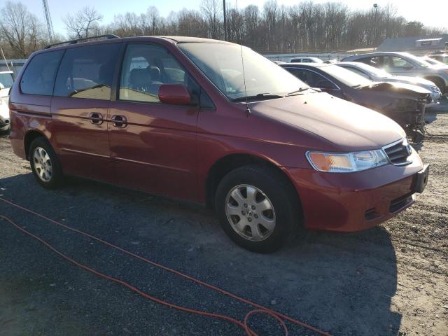 5FNRL18093B003459 - 2003 HONDA ODYSSEY EXL RED photo 4