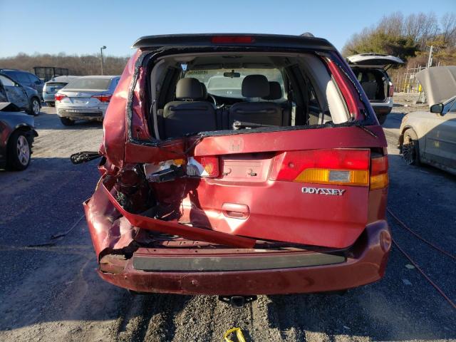 5FNRL18093B003459 - 2003 HONDA ODYSSEY EXL RED photo 6