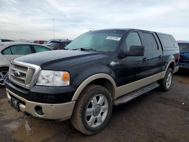 1FTPW14567KD04280 - 2007 FORD F150 SUPERCREW BLACK photo 1