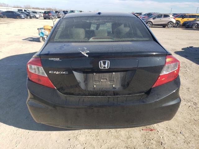 2HGFB2F8XCH309778 - 2012 HONDA CIVIC EX BLACK photo 6