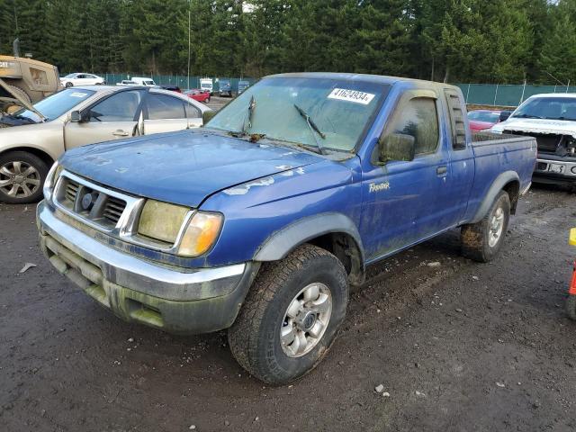1N6ED26Y3XC300222 - 1999 NISSAN FRONTIER KING CAB XE BLUE photo 1