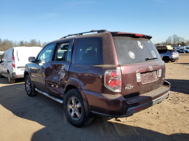 5FNYF18538B047964 - 2008 HONDA PILOT EXL BURGUNDY photo 2