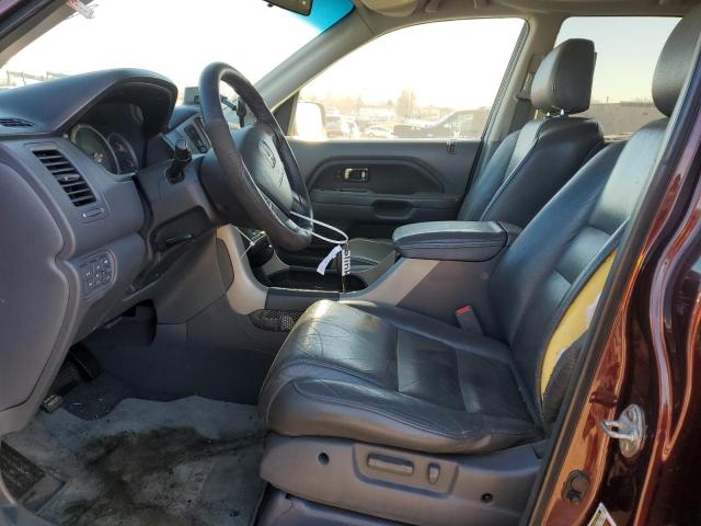 5FNYF18538B047964 - 2008 HONDA PILOT EXL BURGUNDY photo 7