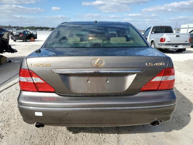 JTHBN36F565046683 - 2006 LEXUS LS 430 BROWN photo 6