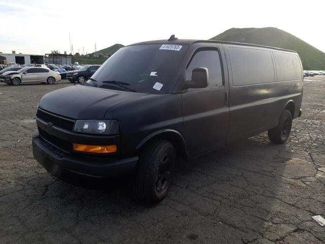 1GCWGBFP3J1270597 - 2018 CHEVROLET EXPRESS G2 BLACK photo 1