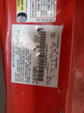 1ZVFT80N755166552 - 2005 FORD MUSTANG RED photo 12