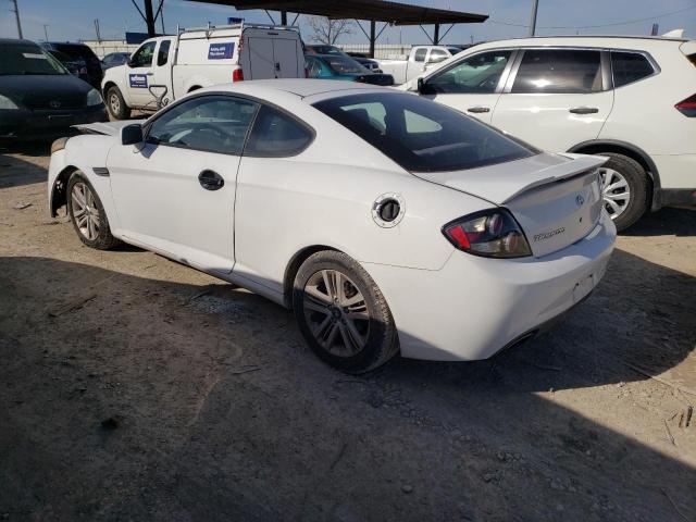 KMHHM66D78U290158 - 2008 HYUNDAI TIBURON GS WHITE photo 2