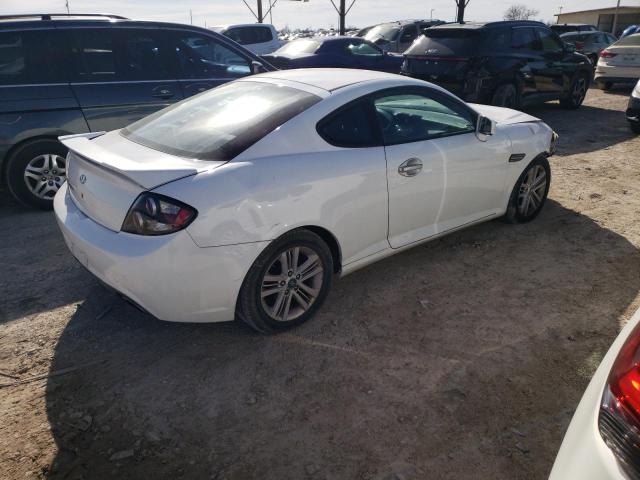 KMHHM66D78U290158 - 2008 HYUNDAI TIBURON GS WHITE photo 3