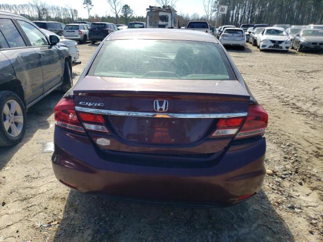 19XFB2F93FE057606 - 2015 HONDA CIVIC EXL Bordo foto 6