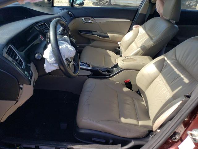 19XFB2F93FE057606 - 2015 HONDA CIVIC EXL Bordo foto 7