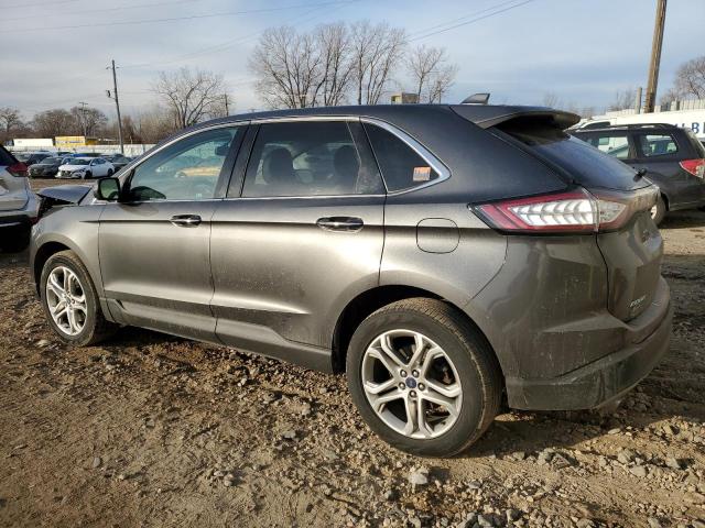 2FMPK4K92HBB90739 - 2017 FORD EDGE TITANIUM GRAY photo 2