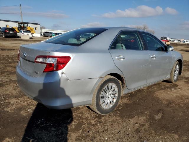 4T1BD1FK4DU081879 - 2013 TOYOTA CAMRY HYBRID SILVER photo 3