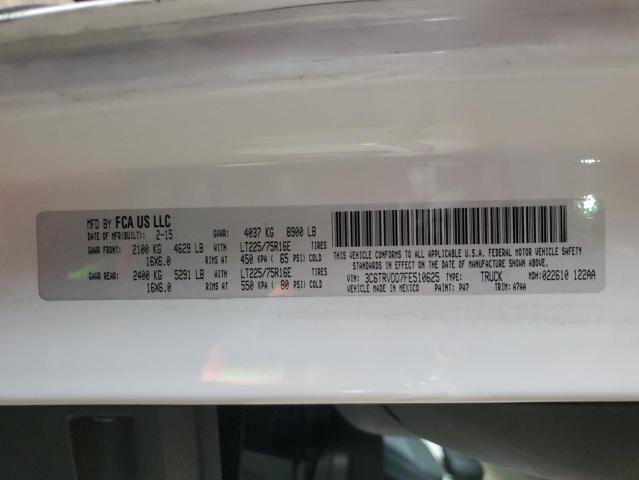 3C6TRVDD7FE510625 - 2015 RAM PROMASTER 2500 HIGH WHITE photo 13