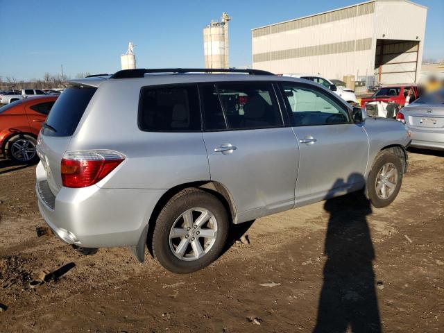 5TDBK3EH9AS006980 - 2010 TOYOTA HIGHLANDER SILVER photo 3