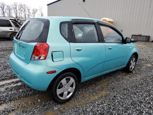 KL1TD66686B524467 - 2006 CHEVROLET AVEO BASE ტურკოუსი ფოტო 3
