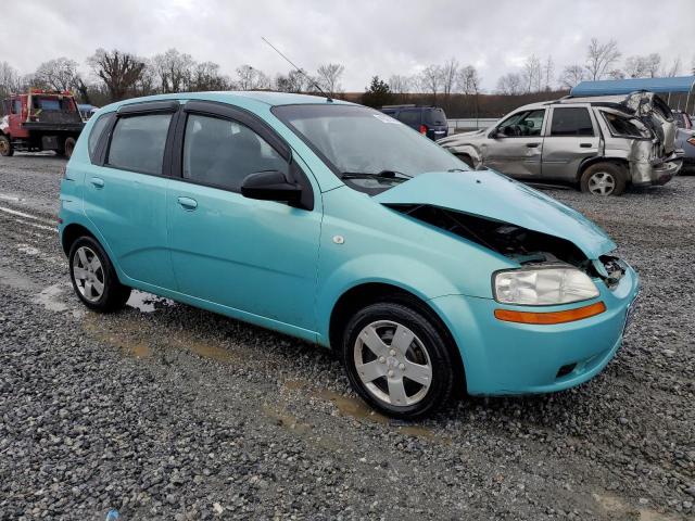 KL1TD66686B524467 - 2006 CHEVROLET AVEO BASE ტურკოუსი ფოტო 4