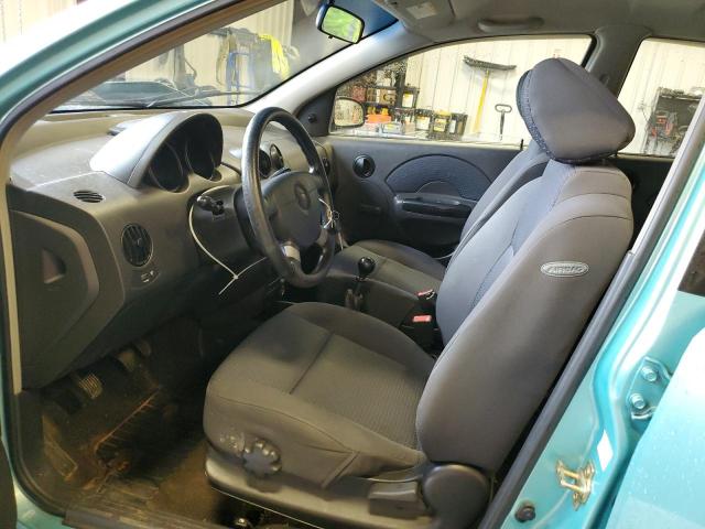 KL1TD66686B524467 - 2006 CHEVROLET AVEO BASE ტურკოუსი ფოტო 7