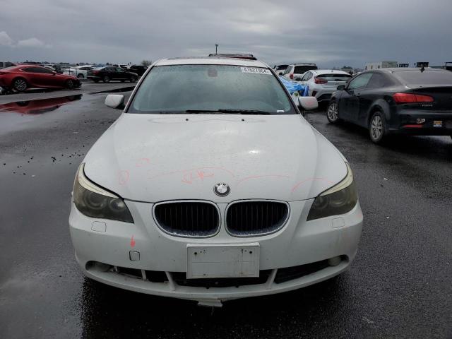 WBANA73574B810123 - 2004 BMW 530 I WHITE photo 5