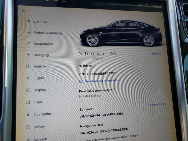 5YJSA1AG6DFP09255 - 2013 TESLA MODEL S 黑色 照片 9