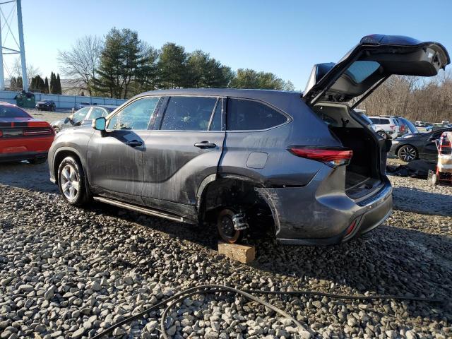 5TDBZRBH4MS157622 - 2021 TOYOTA HIGHLANDER L GRAY photo 2