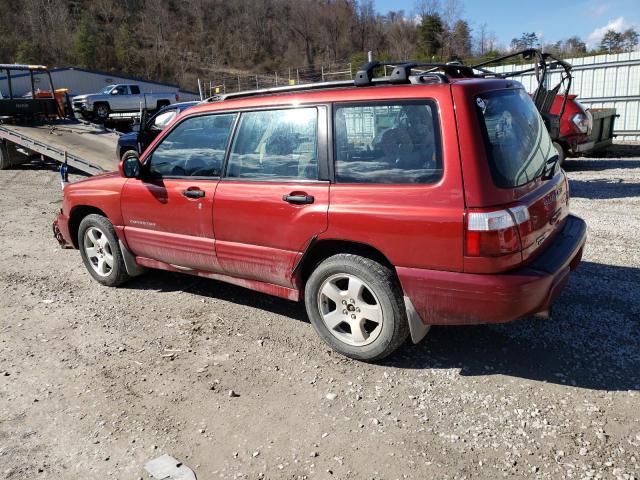 JF1SF65662H734076 - 2002 SUBARU FORESTER S RED photo 2