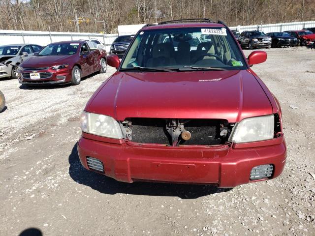 JF1SF65662H734076 - 2002 SUBARU FORESTER S RED photo 5