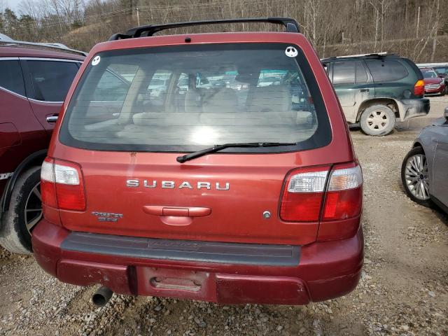 JF1SF65662H734076 - 2002 SUBARU FORESTER S RED photo 6