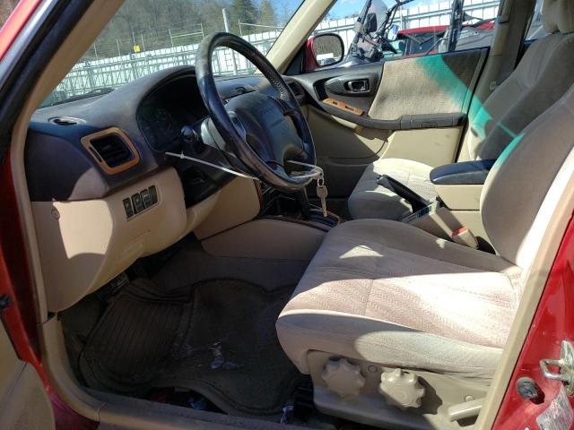 JF1SF65662H734076 - 2002 SUBARU FORESTER S RED photo 7