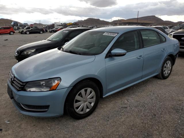 1VWAP7A38CC060500 - 2012 VOLKSWAGEN PASSAT S BLUE photo 1