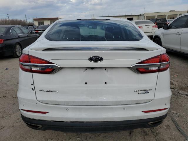 3FA6P0D97LR117566 - 2020 FORD FUSION TITANIUM WHITE photo 6