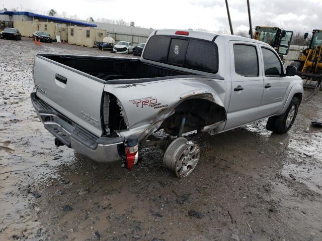 5TEJU4GN5AZ704309 - 2010 TOYOTA TACOMA DOUBLE CAB PRERUNNER SILVER photo 3