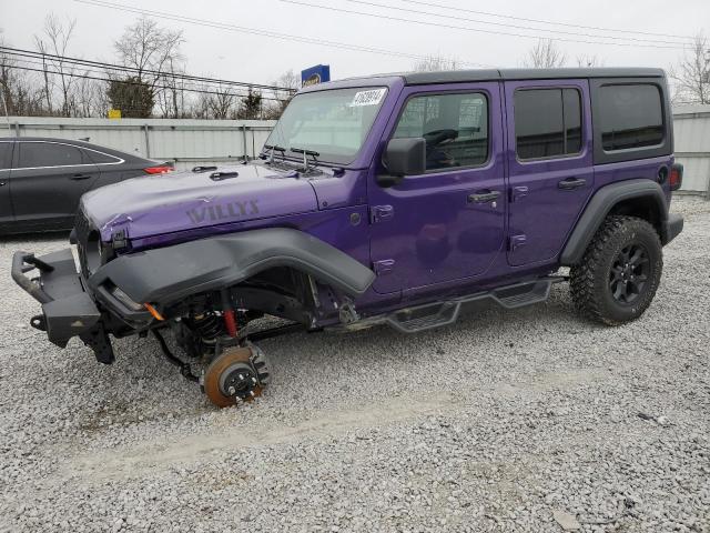 1C4HJXDN3PW581760 - 2023 JEEP WRANGLER SPORT PURPLE photo 1