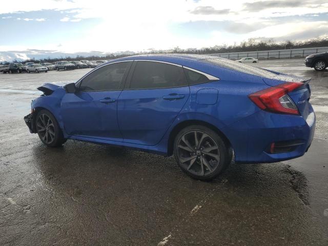 2HGFC2F88KH566448 - 2019 HONDA CIVIC SPORT BLUE photo 2