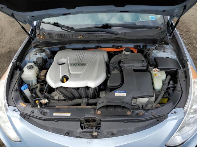 KMHEC4A44DA084583 - 2013 HYUNDAI SONATA HYBRID BLUE photo 11