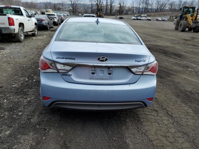 KMHEC4A44DA084583 - 2013 HYUNDAI SONATA HYBRID BLUE photo 6