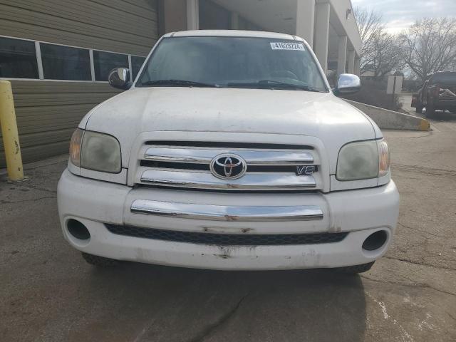 5TBBT44166S480750 - 2006 TOYOTA TUNDRA ACCESS CAB SR5 WHITE photo 5