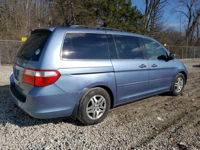 5FNRL38625B059231 - 2005 HONDA ODYSSEY EXL BLUE photo 3