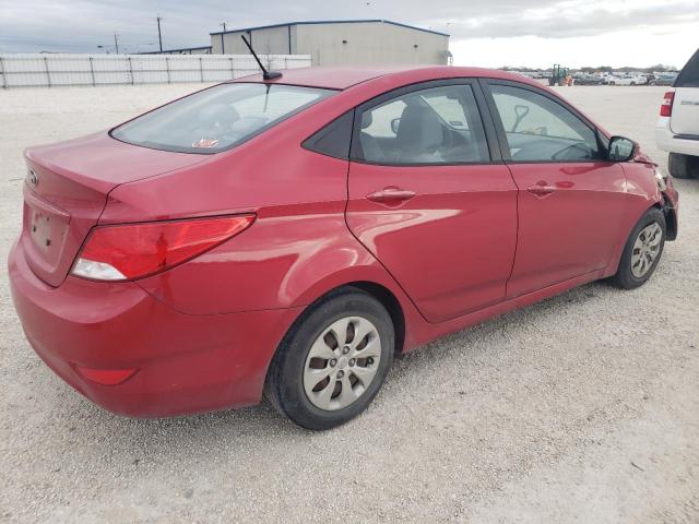 KMHCT4AE4GU032129 - 2016 HYUNDAI ACCENT SE RED photo 3