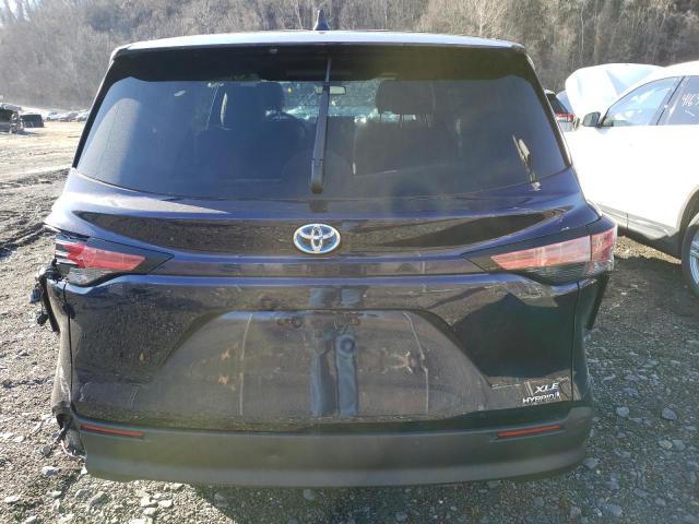 5TDYRKEC0MS013874 - 2021 TOYOTA SIENNA XLE BLUE photo 6