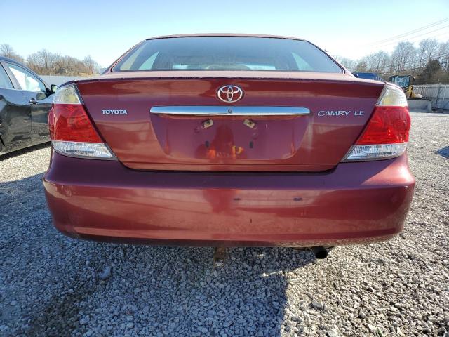 4T1BE32KX6U135638 - 2006 TOYOTA CAMRY LE BURGUNDY photo 6