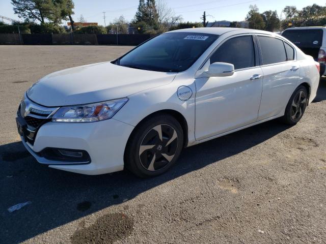 JHMCR5F7XEC000192 - 2014 HONDA ACCORD PLUG-IN HYBRID WHITE photo 1