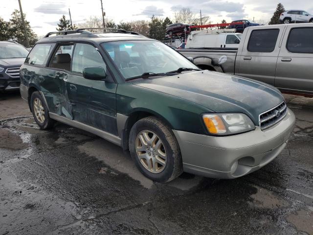 4S3BH686627601758 - 2002 SUBARU OUTBACK OUTBACK LIMITED GREEN photo 4