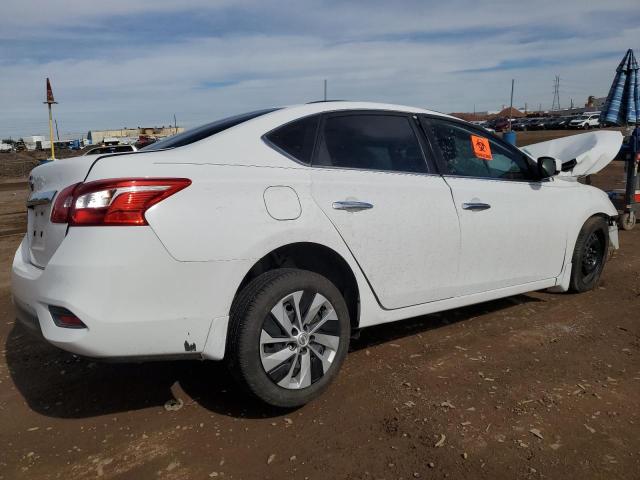 3N1AB7APXKY266690 - 2019 NISSAN SENTRA S WHITE photo 3