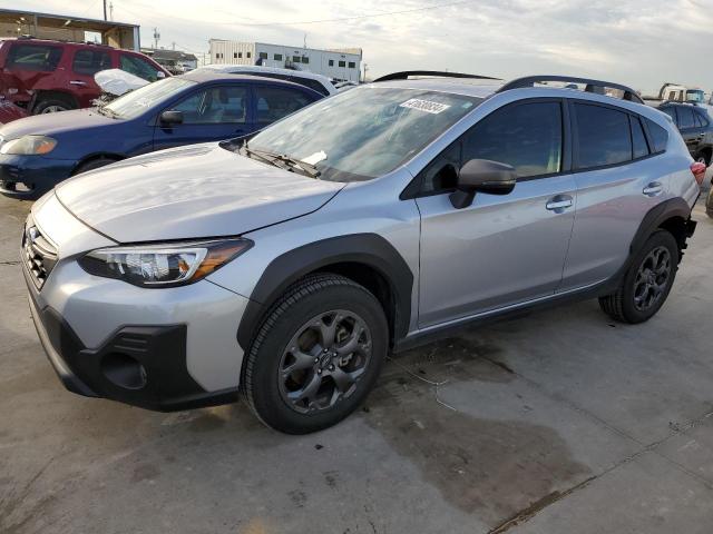 JF2GTHSCXPH317583 - 2023 SUBARU CROSSTREK SPORT SILVER photo 1