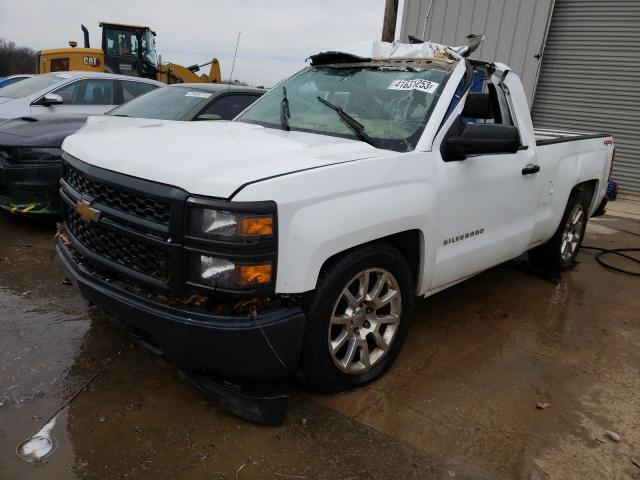 1GCNKPEC9EZ377232 - 2014 CHEVROLET SILVERADO K1500 WHITE photo 1