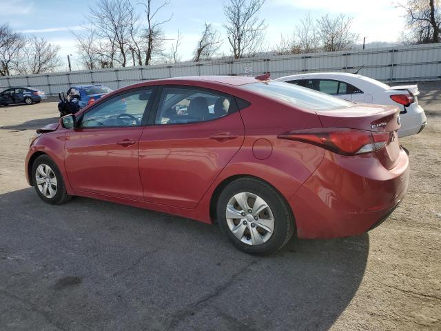 KMHDH4AE5GU543256 - 2016 HYUNDAI ELANTRA SE RED photo 2