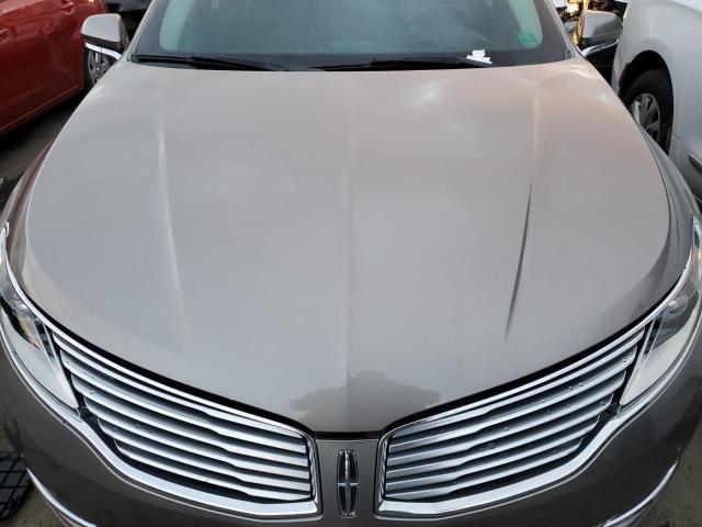 3LN6L2LU7FR605990 - 2015 LINCOLN MKZ HYBRID GRAY photo 11